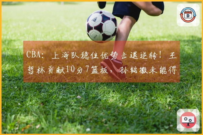 CBA:上海队稳住优势击退逆转!王哲林贡献10分7篮板,孙铭徽未能得分
